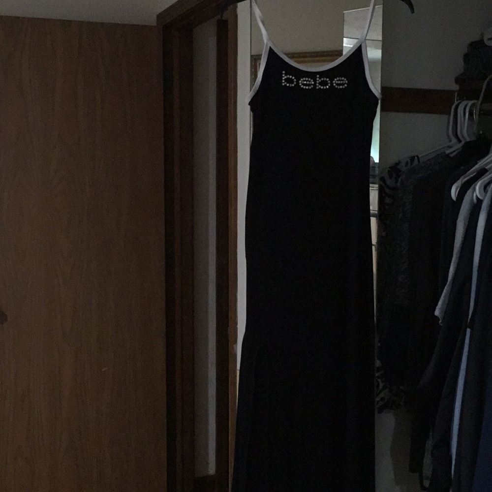 Black and white stretchy sundress